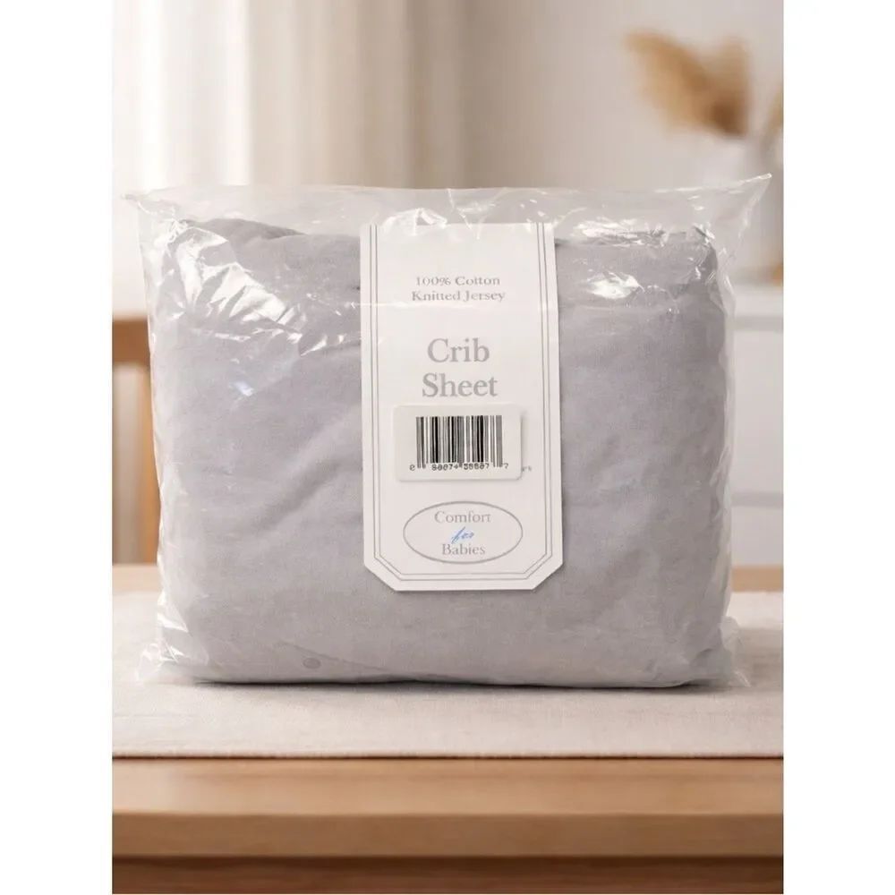 Gray Crib Sheet